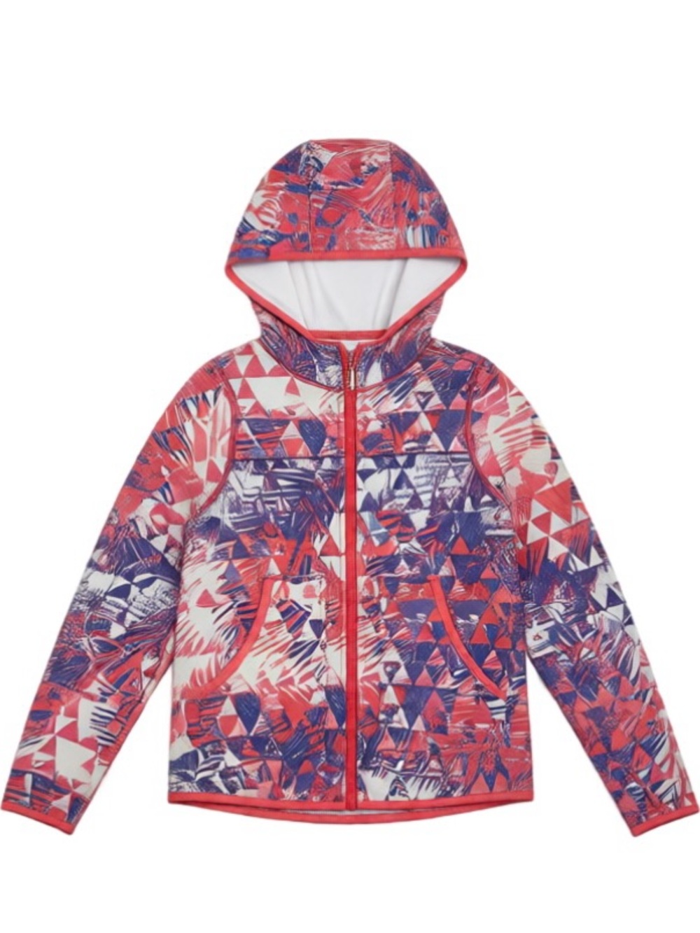 ivivva by lululemon Girls 8 Geometric Print Hooded Zip Jacket
